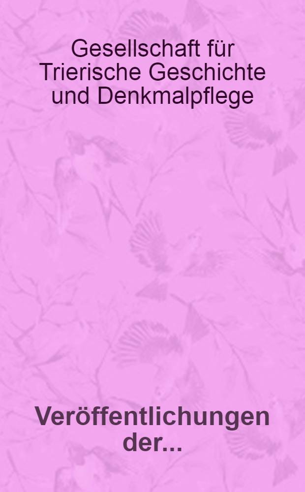Veröffentlichungen der ...