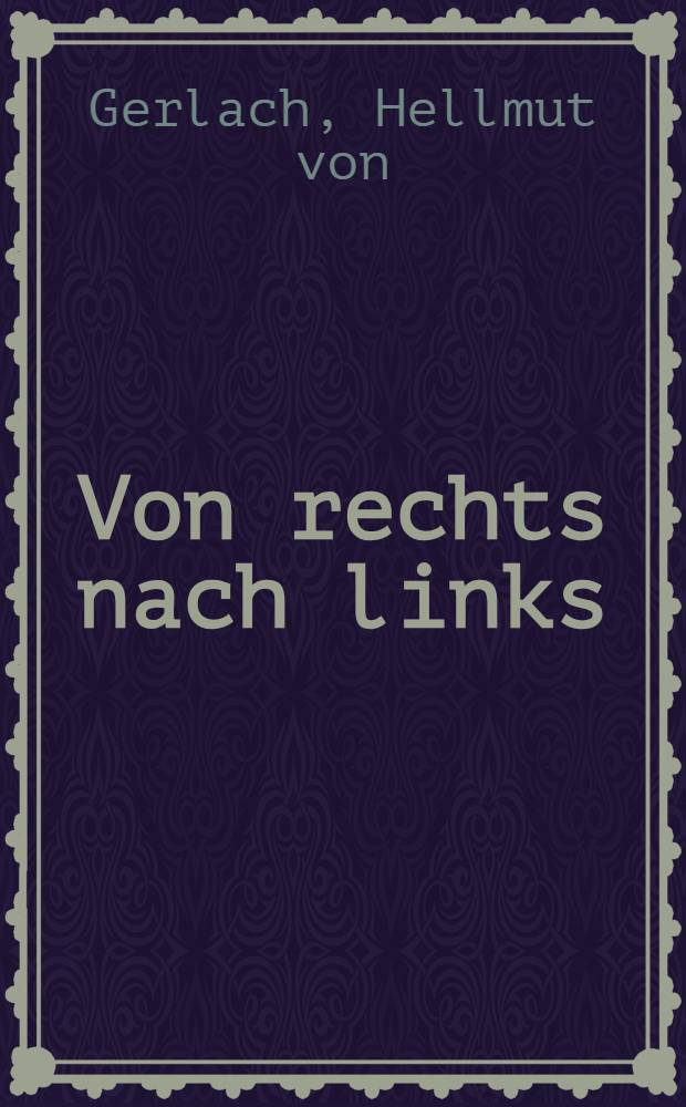 ... Von rechts nach links