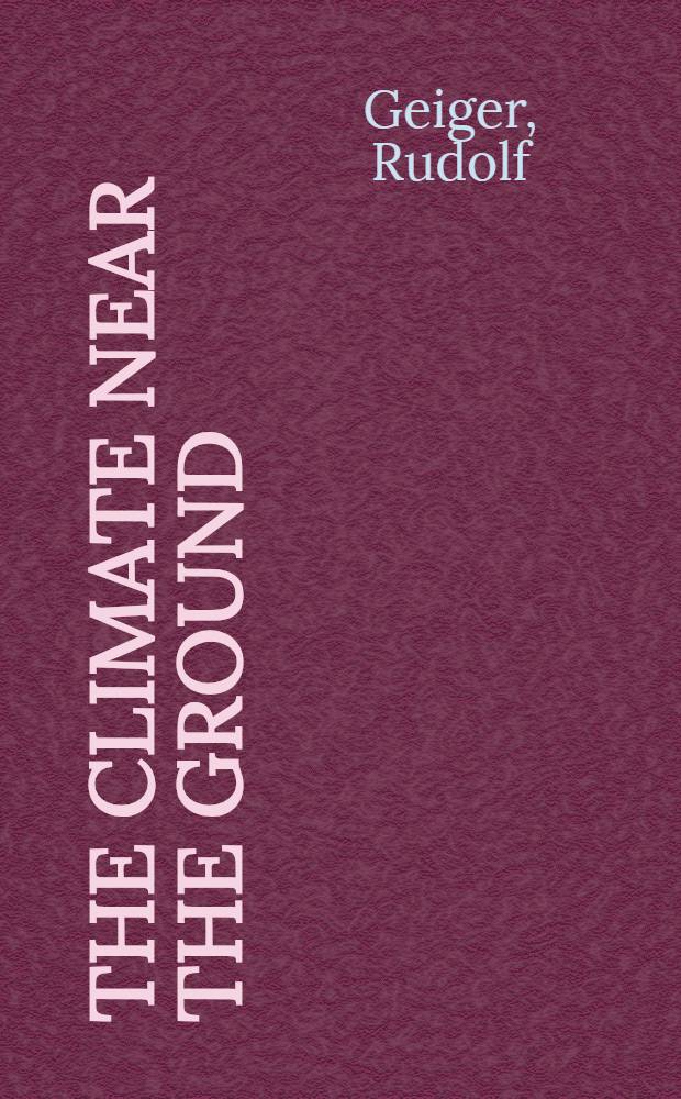 The climate near the ground