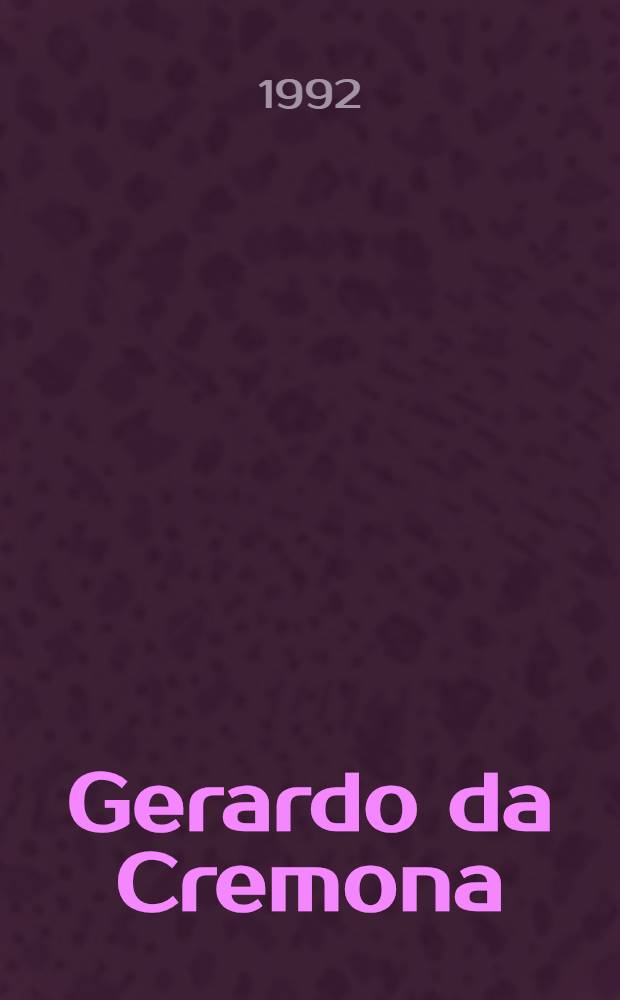 Gerardo da Cremona