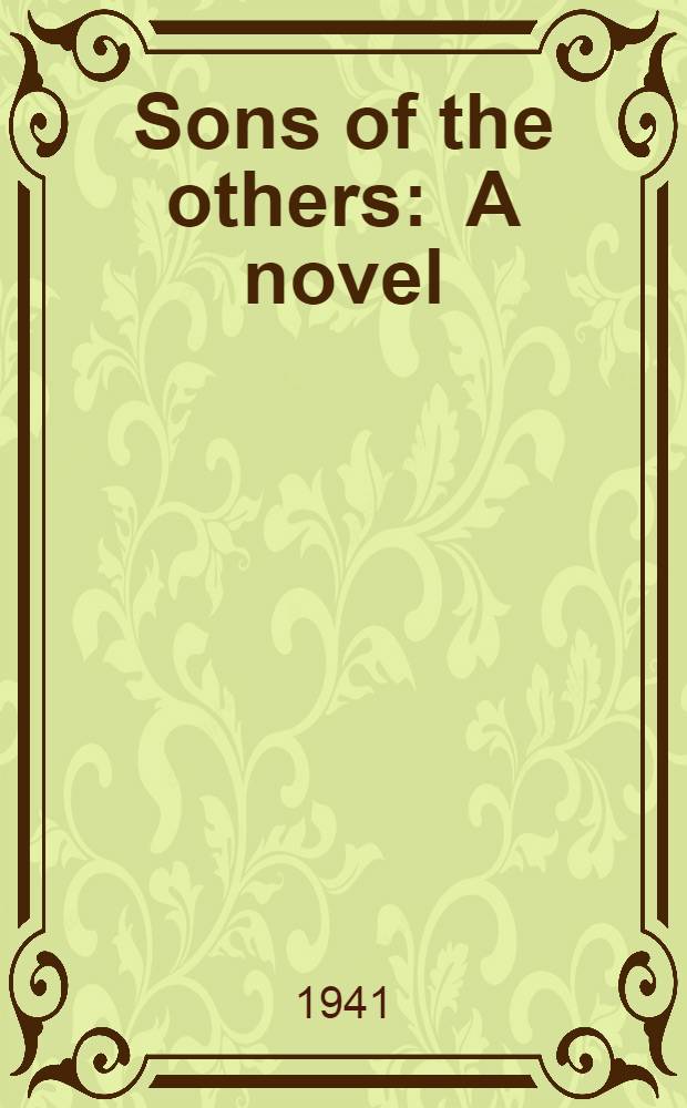Sons of the others : A novel