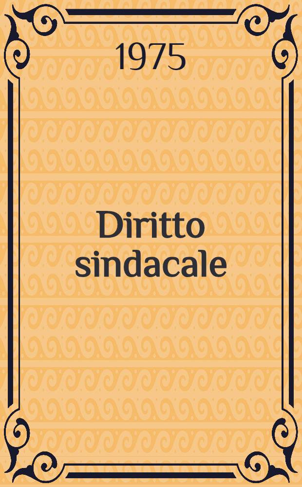 Diritto sindacale