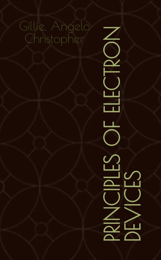 Principles of electron devices