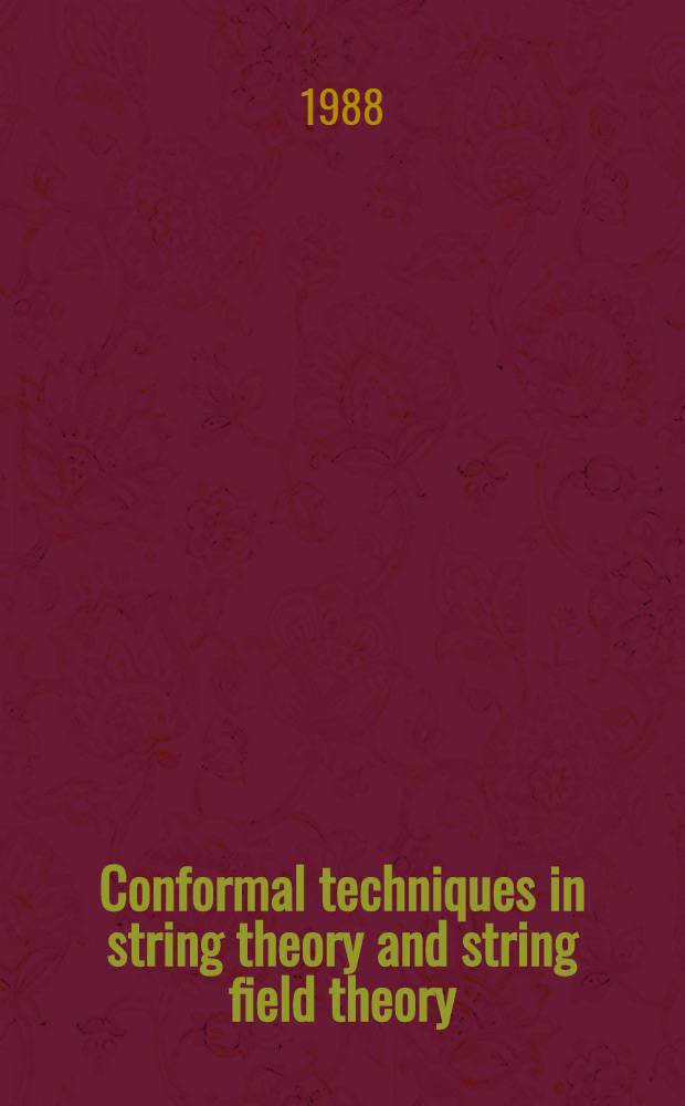 Conformal techniques in string theory and string field theory