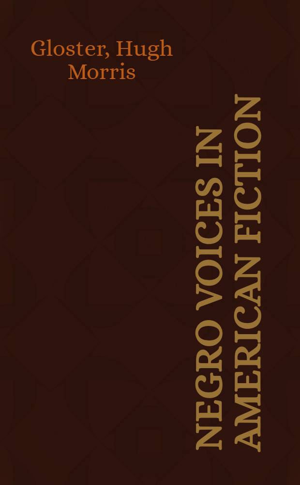 Negro voices in American fiction