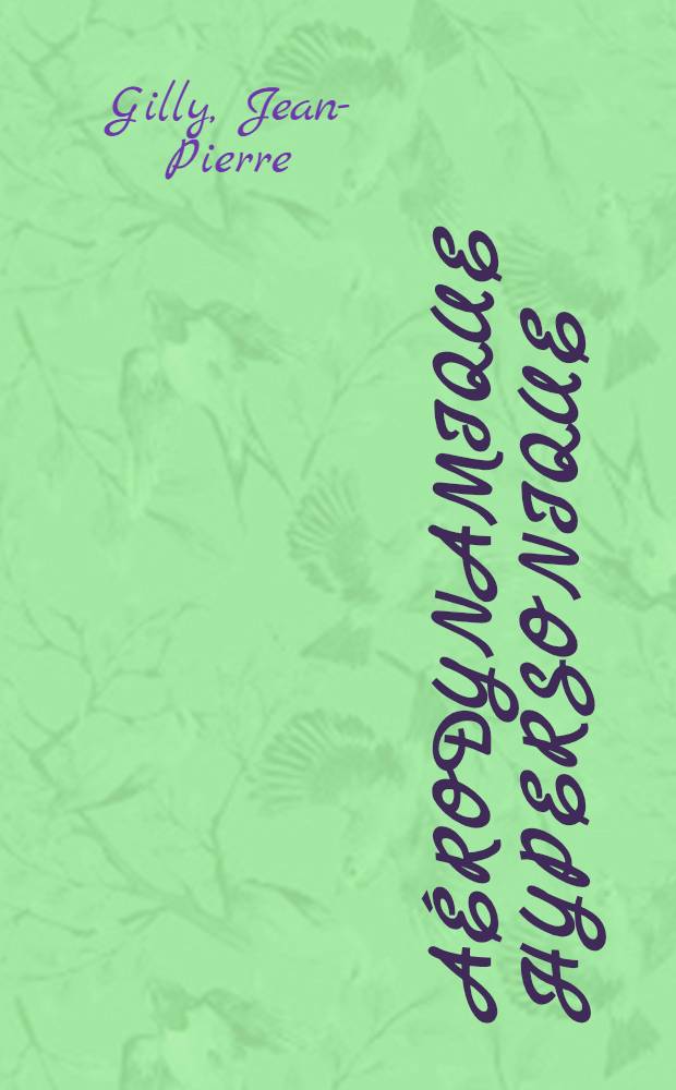 Aérodynamique hypersonique