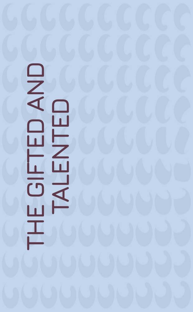 The gifted and talented : Developmental perspectives