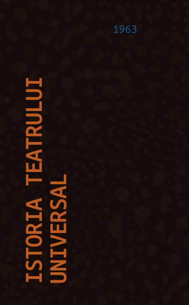 Istoria teatrului universal