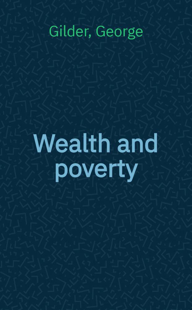 Wealth and poverty