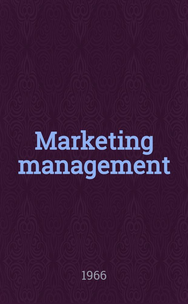Marketing management