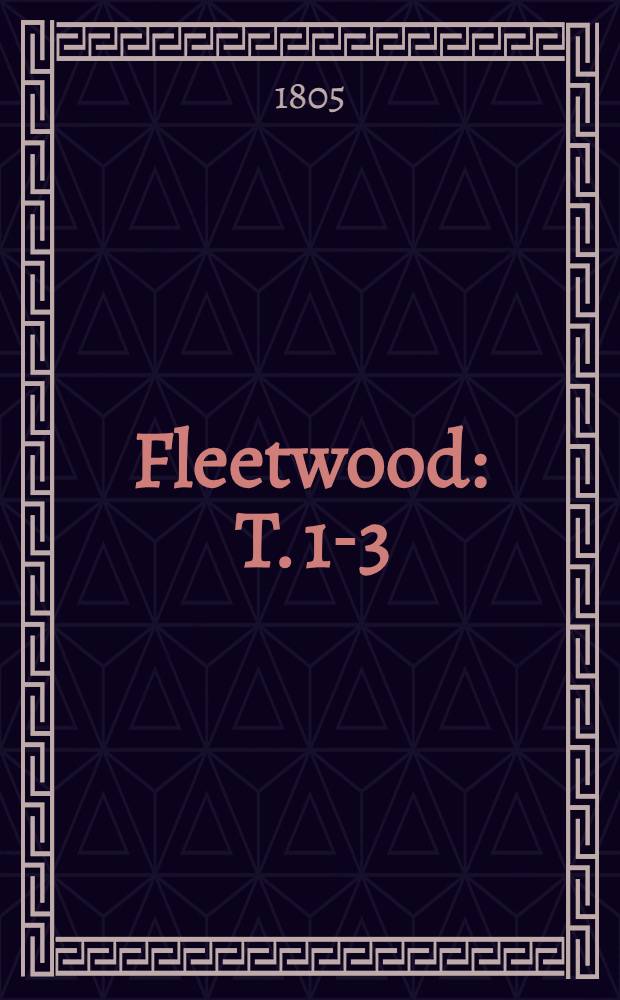 Fleetwood : T. 1-3
