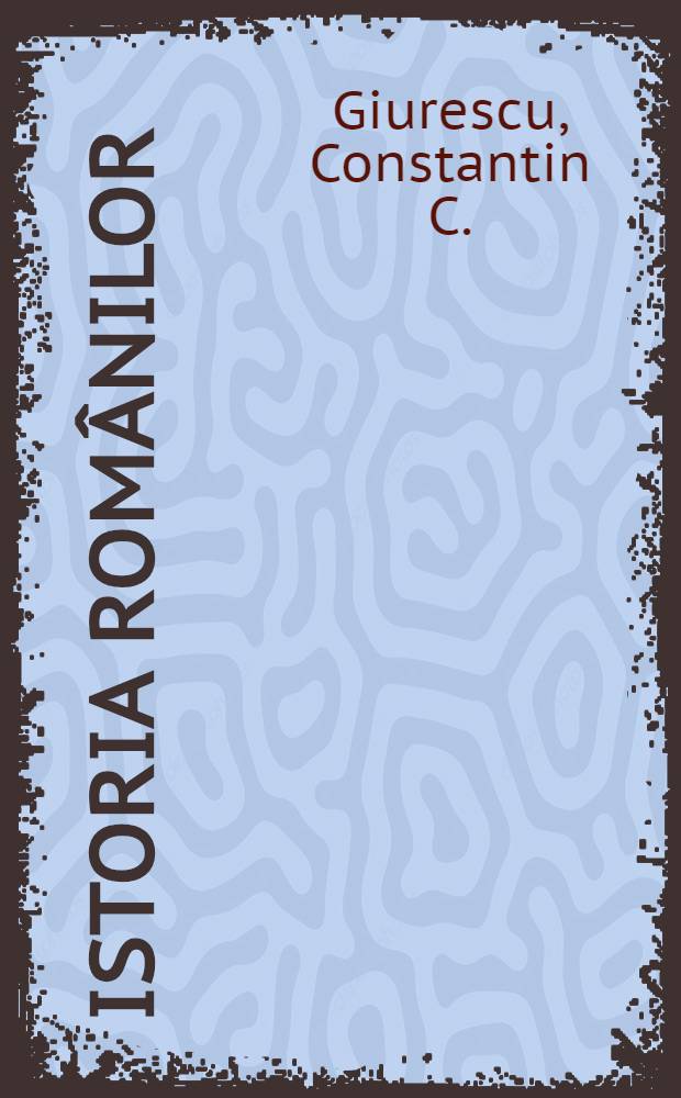 Istoria Românilor