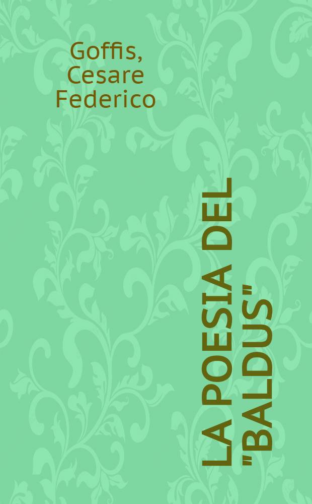 La poesia del "Baldus"