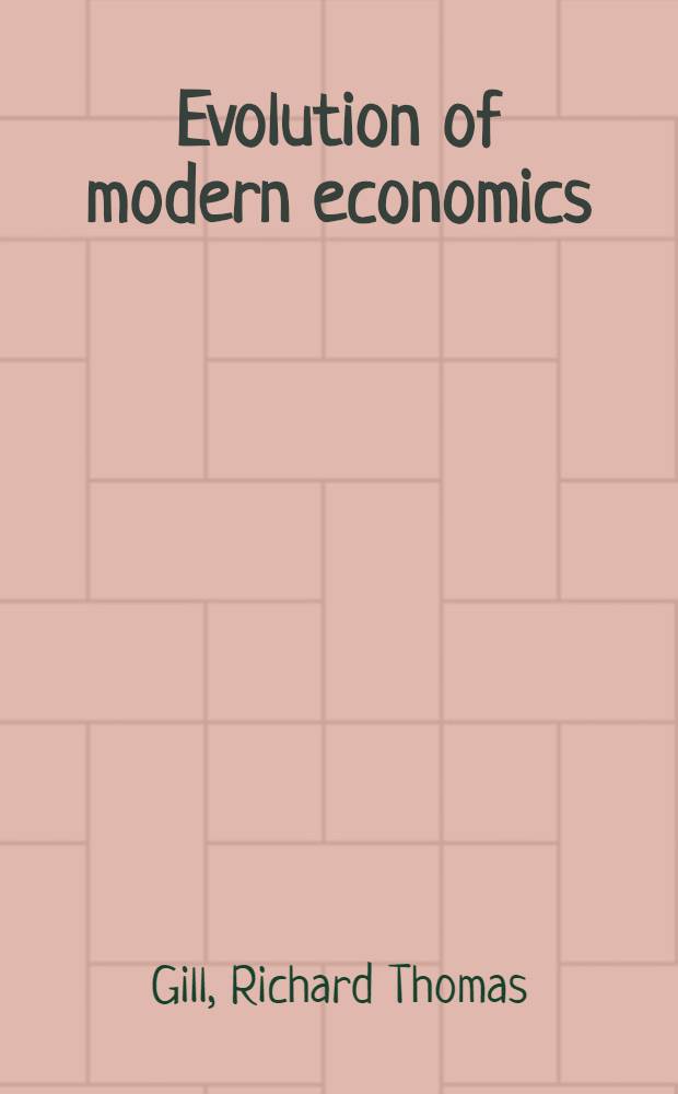 Evolution of modern economics