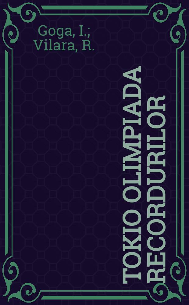 Tokio olimpiada recordurilor