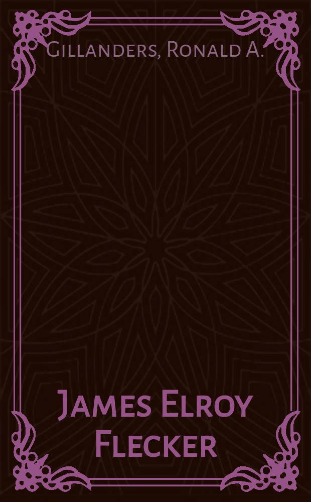 James Elroy Flecker