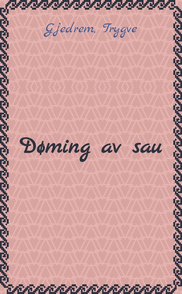 Døming av sau