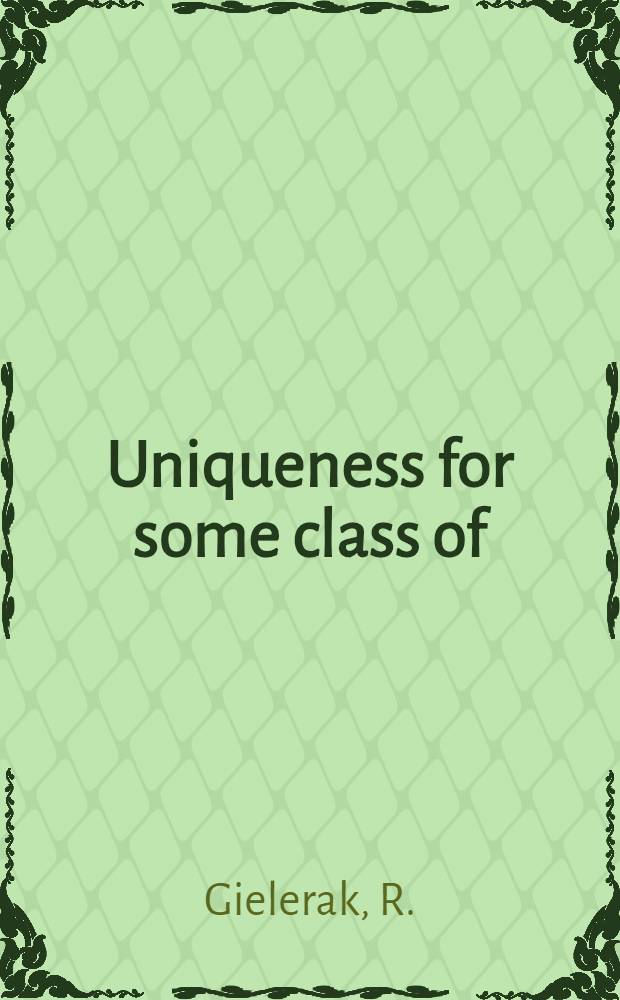 Uniqueness for some class of (nonferromagnetic) lattice systems of continuous spins