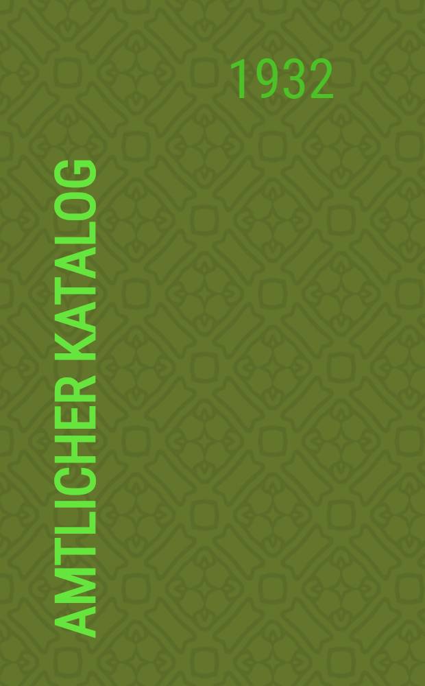 Amtlicher Katalog