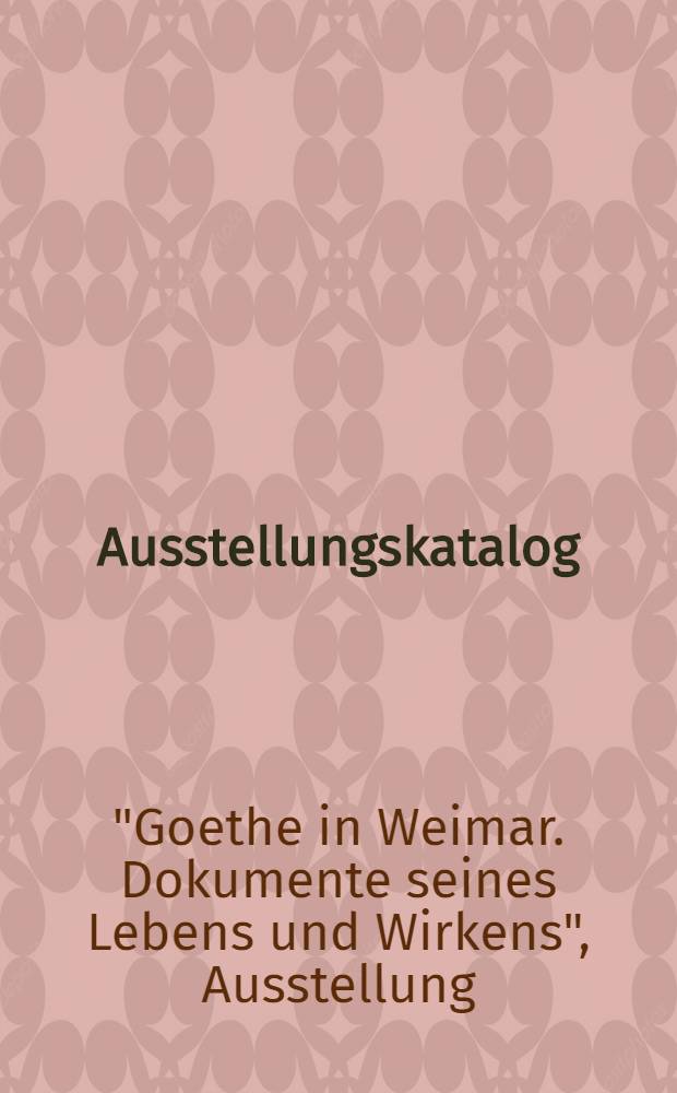 [Ausstellungskatalog