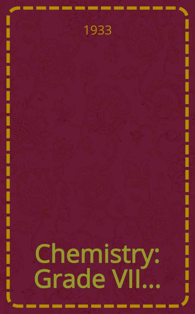 ... Chemistry : Grade VII ..