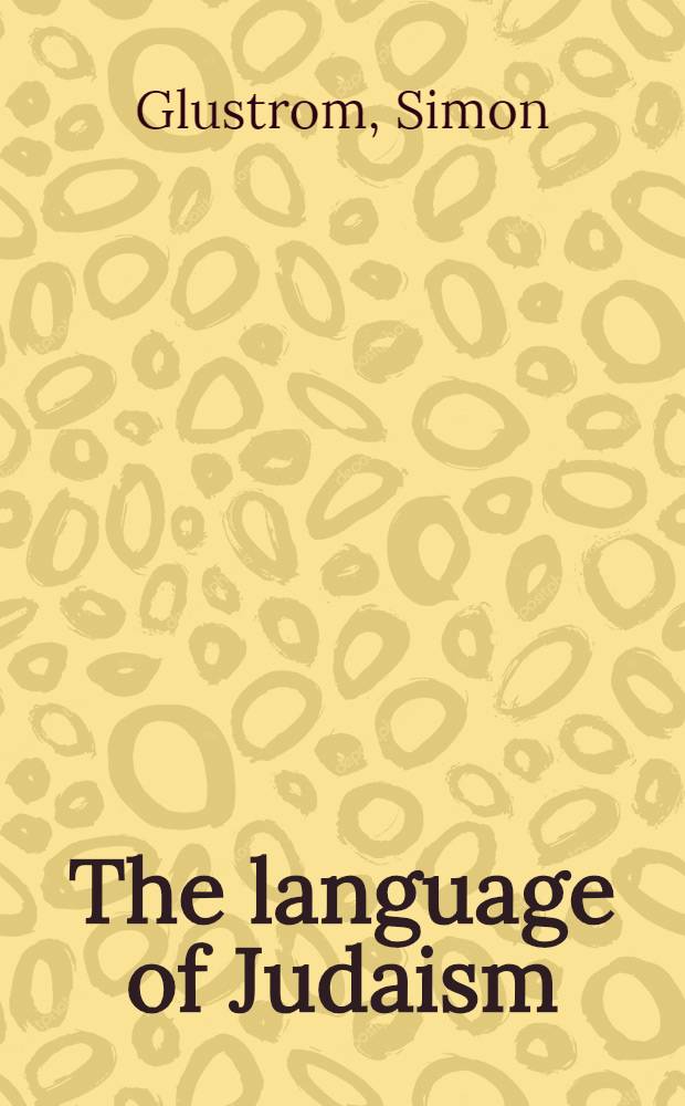 The language of Judaism