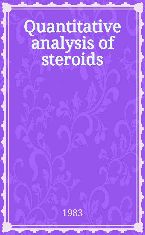 Quantitative analysis of steroids