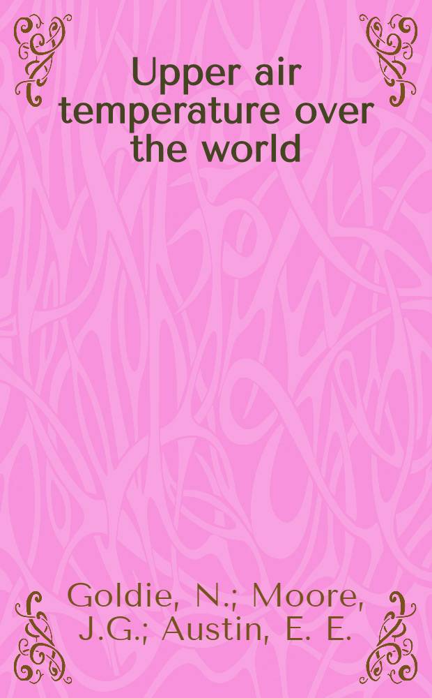 Upper air temperature over the world