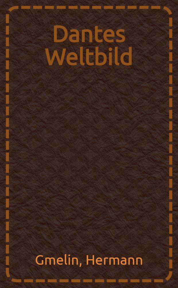 Dantes Weltbild