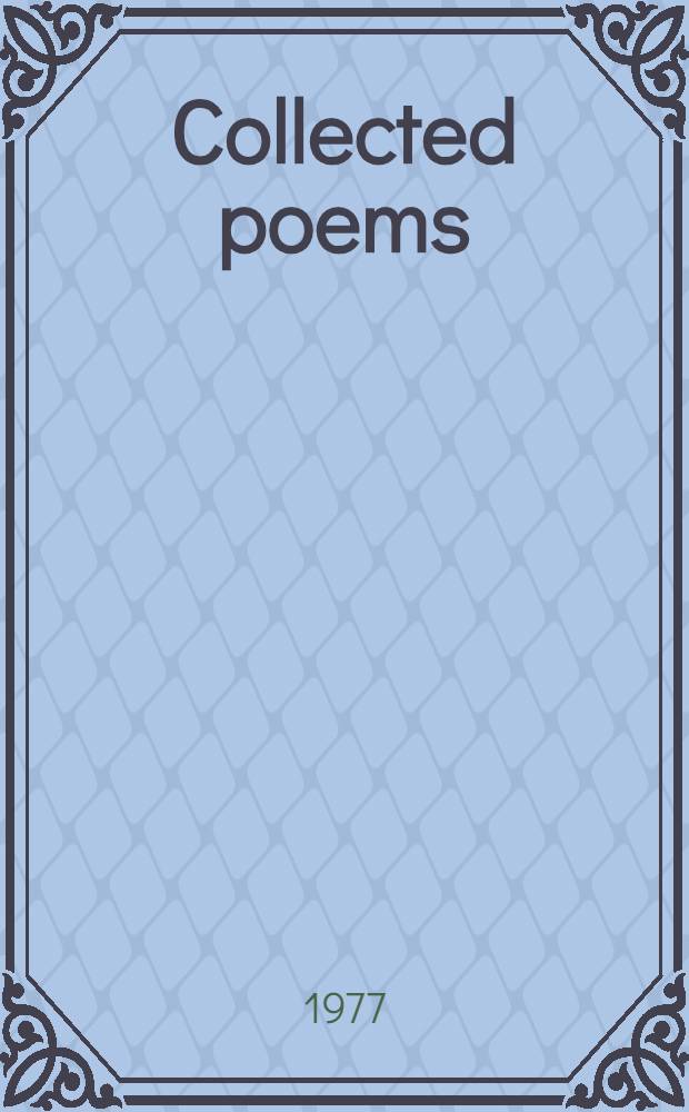Collected poems