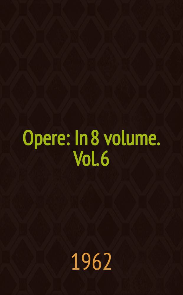 Opere : In 8 volume. Vol. 6 : Rîpa