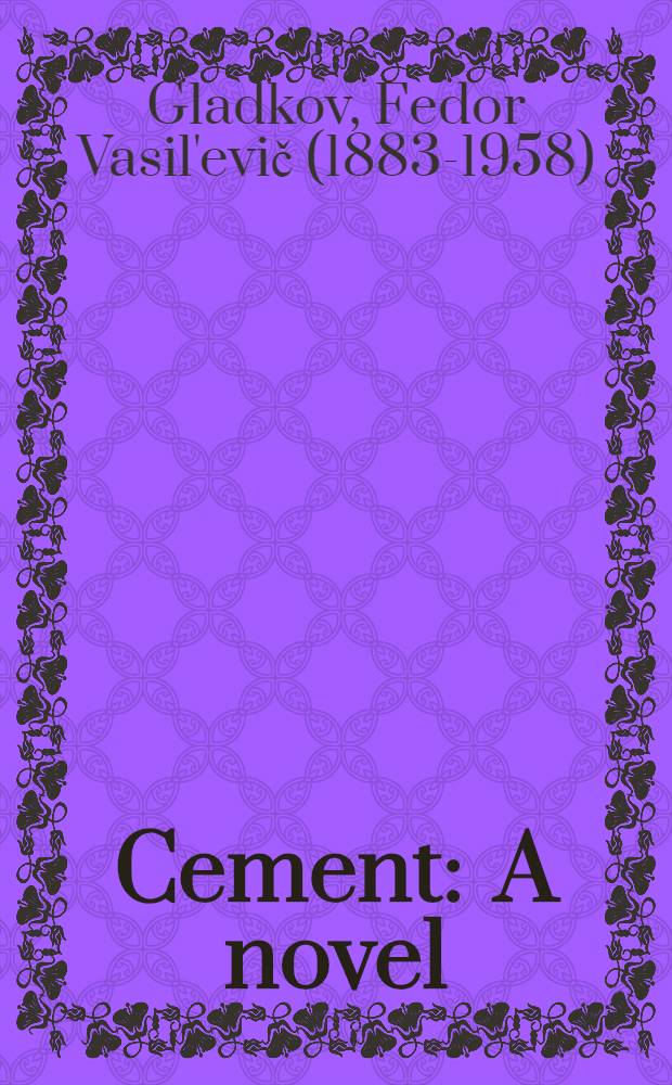 Cement : A novel