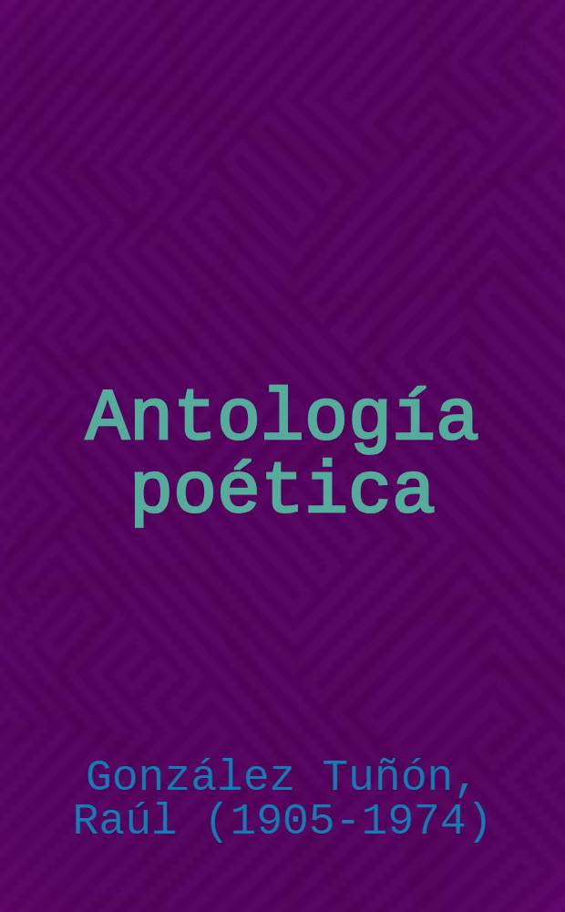Antología poética