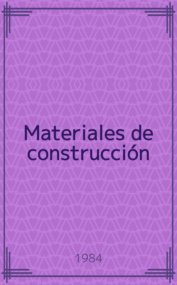 Materiales de construcción