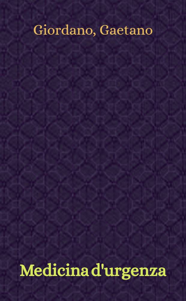 Medicina d'urgenza