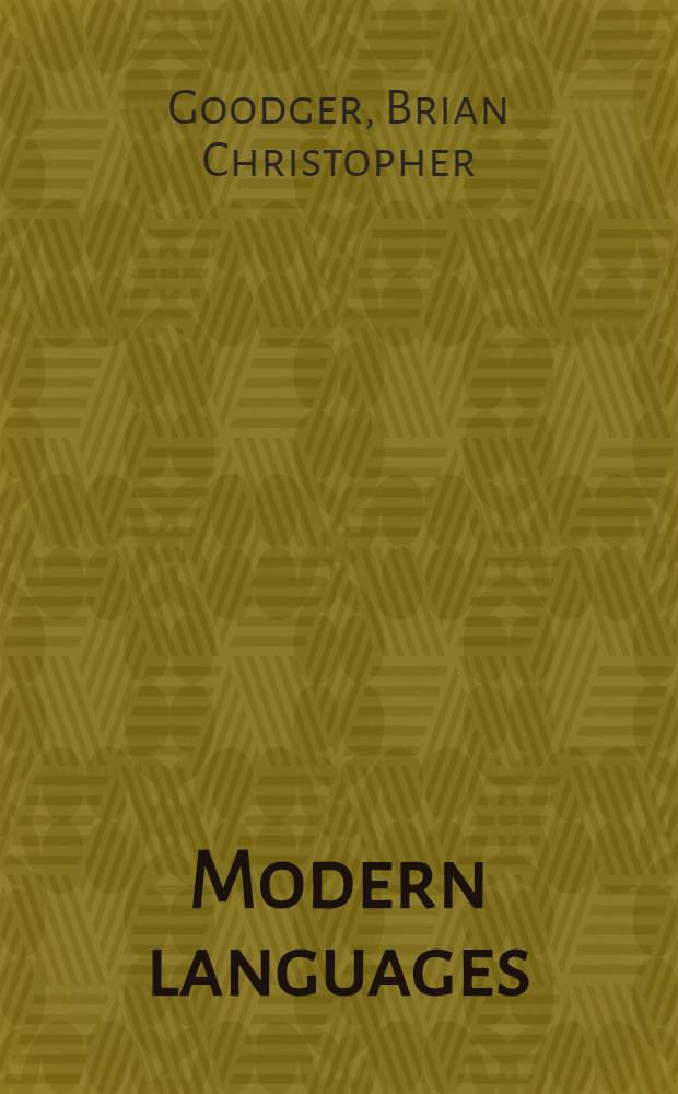 Modern languages