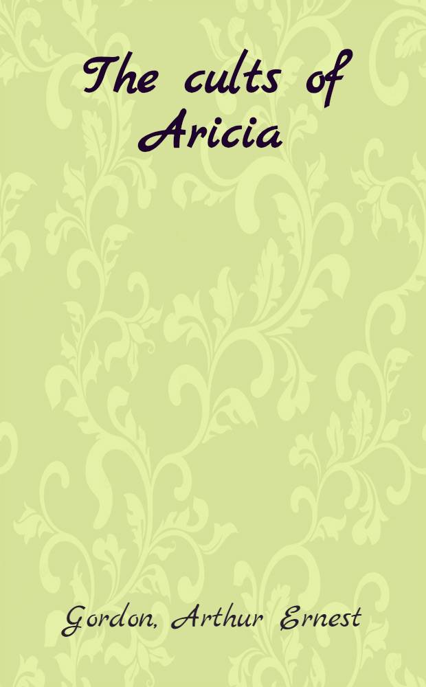 The cults of Aricia