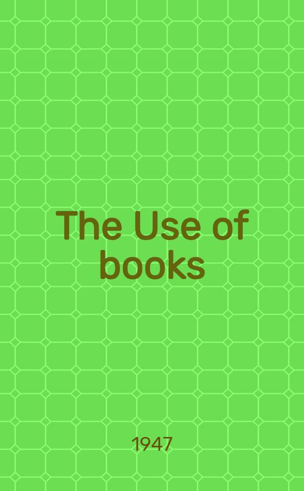 The Use of books