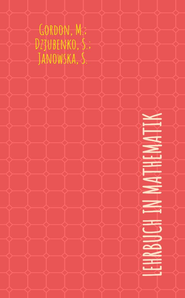 Lehrbuch in Mathematik : Fürs V. Schuljahr