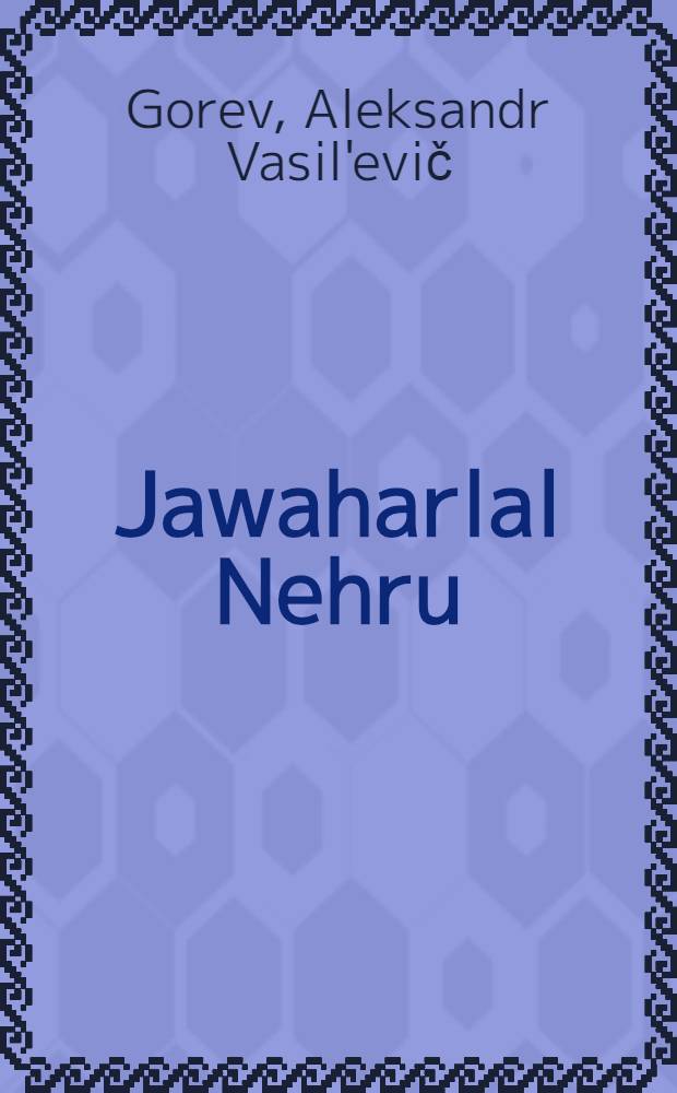 Jawaharlal Nehru