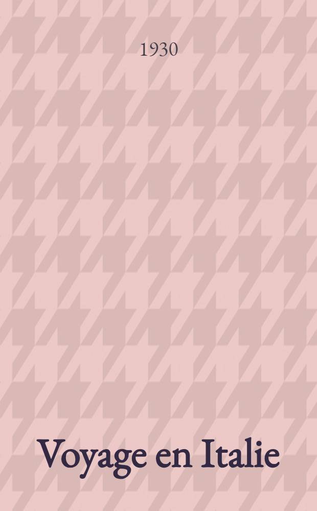 Voyage en Italie