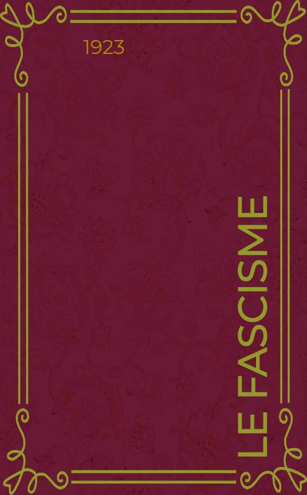 Le fascisme