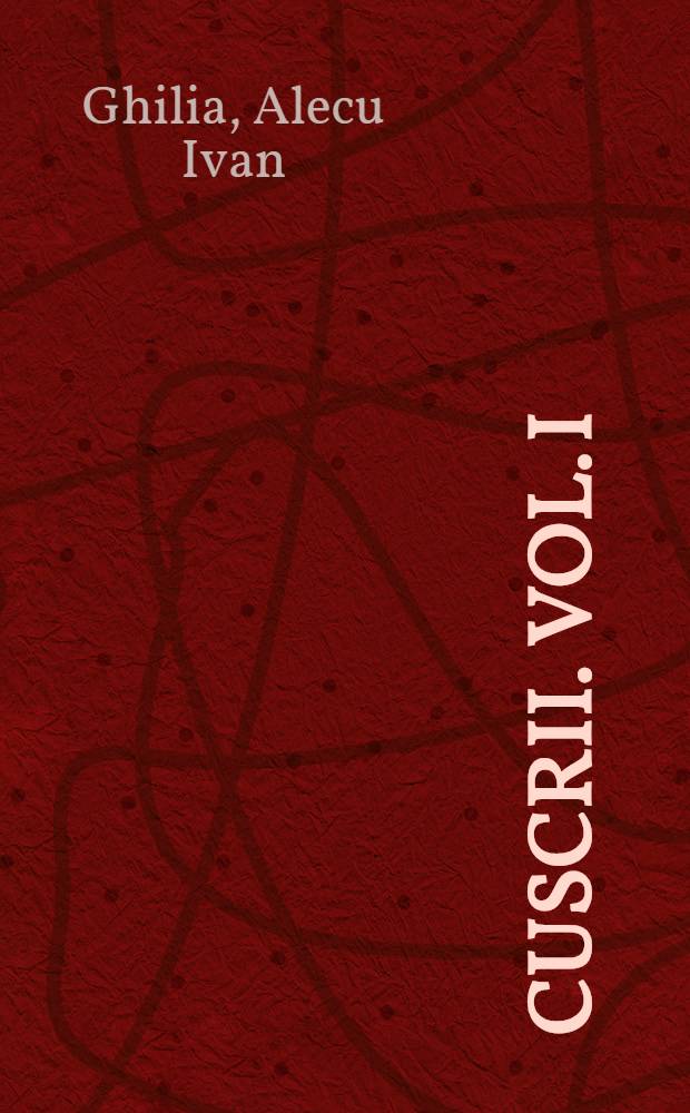 Cuscrii. Vol. I