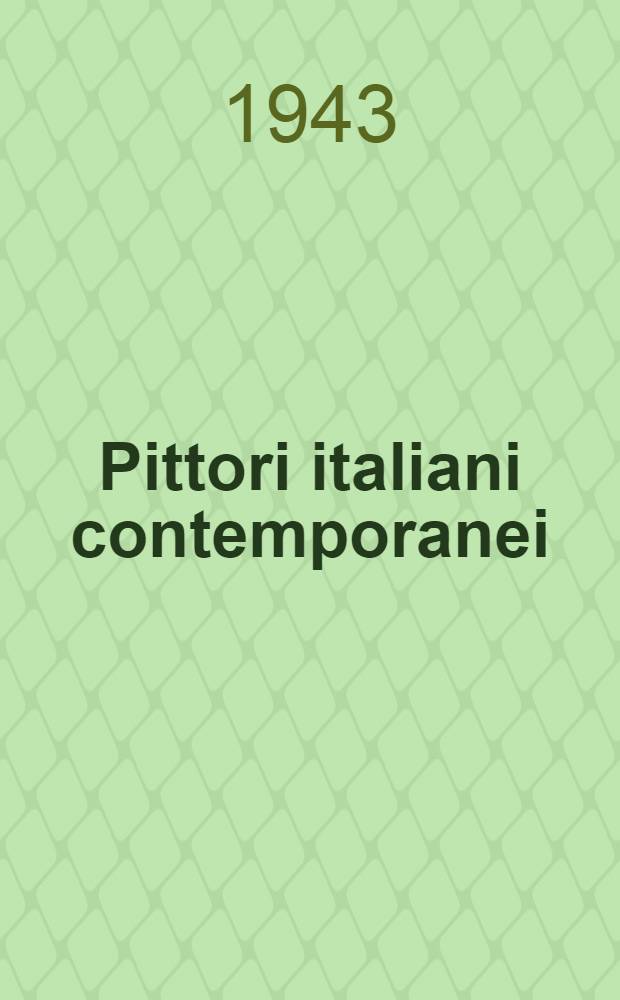 Pittori italiani contemporanei