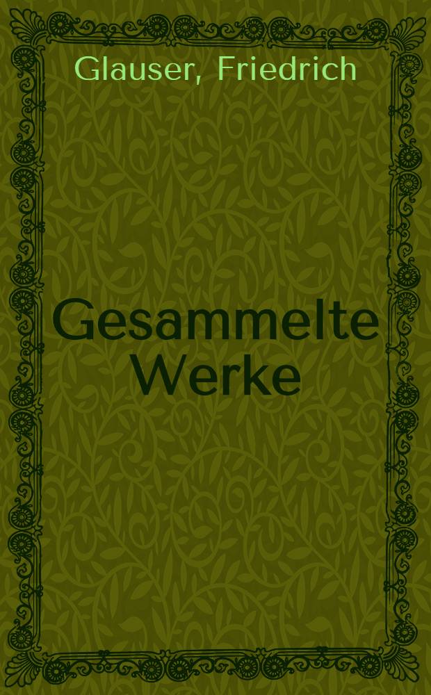 Gesammelte Werke