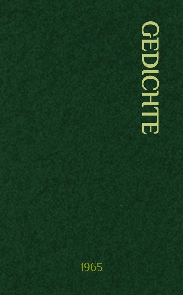 [Gedichte]