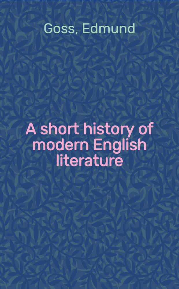 A short history of modern English literature
