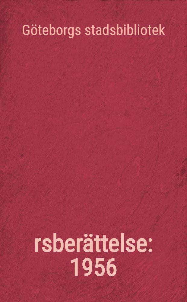 &Aring;rsber&auml;ttelse : 1956
