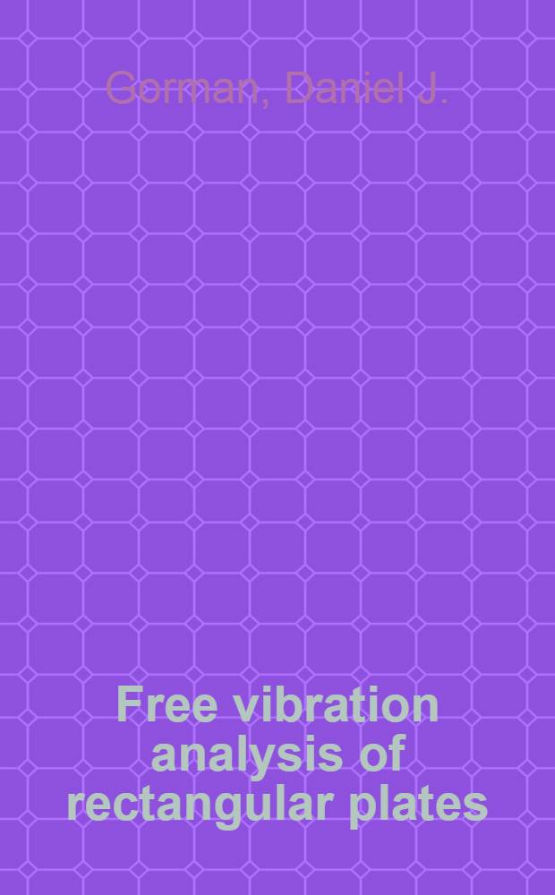 Free vibration analysis of rectangular plates