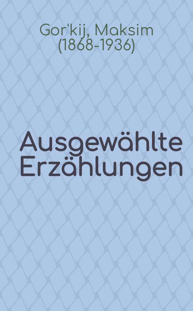 Ausgewählte Erzählungen